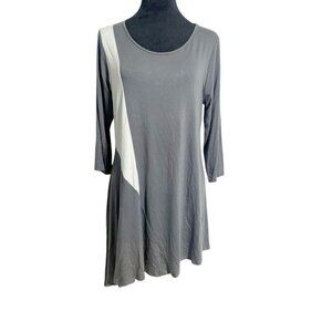 NEW Comfy USA Size Small  Top Blouse Asymmetrical Boho Lagenlook Art to Wear